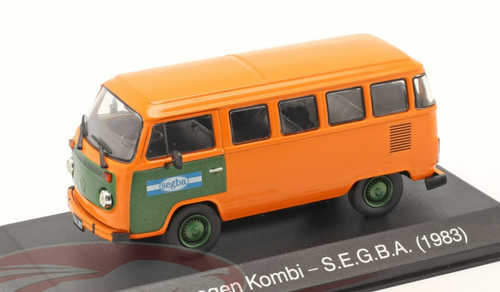 1/43 Hachette 1983 Volkswagen VW Kombi SEGBA (Orange) Car Model