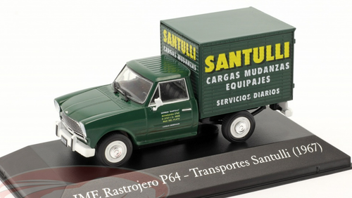 1/43 Hachette 1967 IME Rastrojero P64 Van Santulli (Green) Car Model