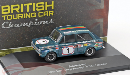 1/43 Atlas 1972 Sunbeam Imp #1 BTCC Champion George Bevan Imp Bill McGovern Car Model