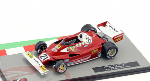 1/43 Altaya 1977 Formula 1 Gilles Villeneuve Ferrari 312T2 #21 Canadian GP Car Model