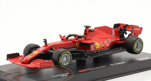 1/43 BBurago 2020 Formula 1 Sebastian Vettel Ferrari SF1000 #5 Austrian GP Car Model