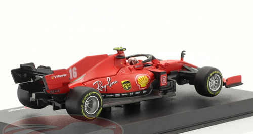 1/43 BBurago 2020 Formula 1 Charles Leclerc Ferrari SF1000 #16 2nd Austrian GP Car Model