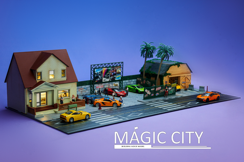 1/64 Magic City Fast & Furious Diorama (cars & figures NOT included)