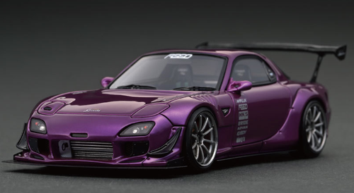 1/43 Ignition Modle Mazda RX-7 FEED Afflux GT3（FD3S ) Purple Metallic