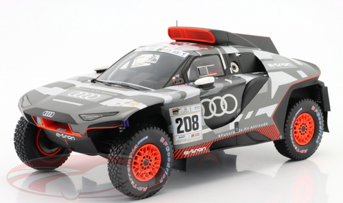 1/18 Dealer Edition 2022 Audi RS Q E-Tron #208 Winner Abu Dhabi Desert Challenge Car Model