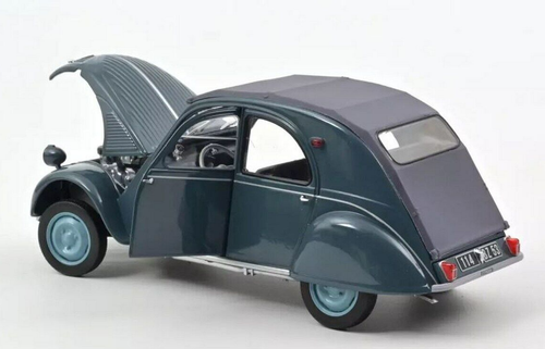 Norev 1/18 – Citroën DS 19 1959 Nuage Blue Et Violet + Caravane Hénon – Prévente