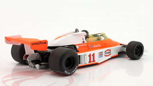 1/18 Modelcar Group 1976 Formula 1 James Hunt McLaren M23 #11 Winner French GP Formula 1 World Champion Car Model