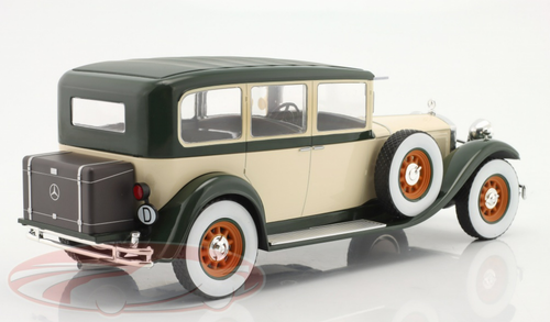 1/18 Modelcar Group 1928 Mercedes-Benz 460 Nürburg (Beige & Dark Green) Car Model