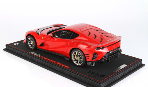 1/18 BBR 2021 Ferrari 812 Competizione (Rosso Corsa 322 Red) Resin Car Model Limited 48 Pieces