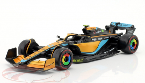 1/43 BBurago 2022 Formula 1 Lando Norris McLaren MCL36 #4 Standard Edition Car Model