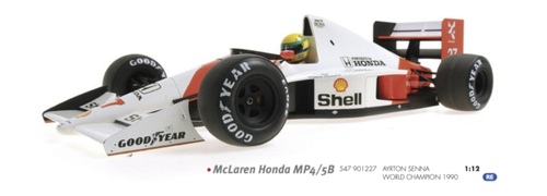 1/12 MINICHAMPS MCLAREN HONDA MP4/5B - AYRTON SENNA - WORLD CHAMPION 1990 Resin Car Model