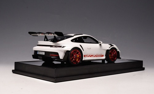 1/18 TP Timothy & Pierre Porsche 911 992 GT3 RS (White with Red Wheels) Resin Car Model Limited 49 Pieces