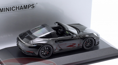 1/43 Minichamps 2022 Porsche 911 (992) Targa 4 GTS (Black) Car Model