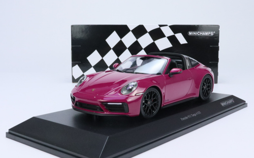 1/18 Minichamps 2021 Porsche 911 (992) Targa 4 GTS (Rubystar Red) Car Model