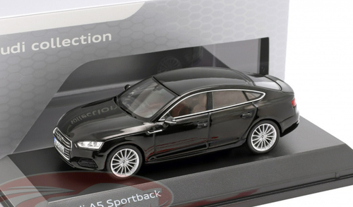 1/43 Dealer Edition 2017 Audi A5 Sportback (Mythos Black) Car Model