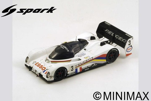 1/18 Spark Peugeot 905 No.3 Winner 24H Le Mans 1993 E. Helary - C. Bouchut  - G. Brabham Resin Car Model