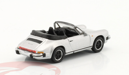 Schuco Porsche 911 Carrera 3.2 Cabrio – Weiß, Maßstab 1:87, Mit Schwarzem Interieur, Detailreiches Modellauto
