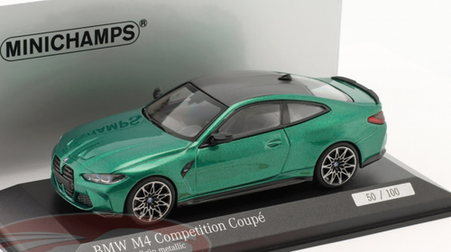 1/43 Minichamps BMW M4 Competition Coupe (G82) (Green Metallic 