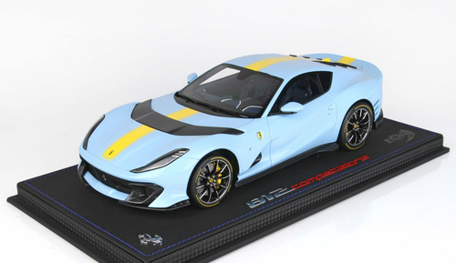 1/18 BBR Ferrari 812 Competizione A (Avus White) Resin Car Model 