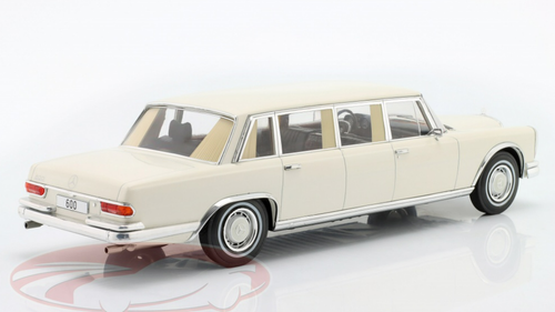 1/18 Modelcar Group 1969 Mercedes-Benz 600 Pullman LWB (W100) (White) Car Model