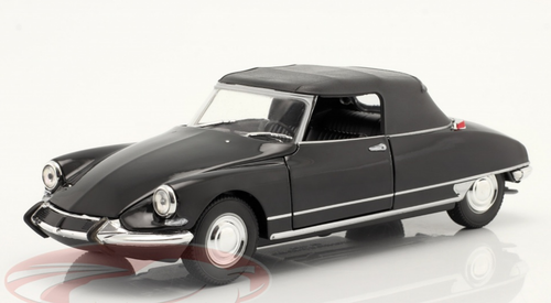 1/24 Welly Citroen DS 19 Convertible Closed Top (Black) Diecast Car Model