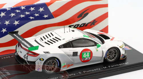 1/43 Spark 2021 Acura NSX GT3 #44 24h Daytona Magnus with Archangel John Potter, Andy Lally, Spencer Pumpelly, Mario Farnbacher Car Model