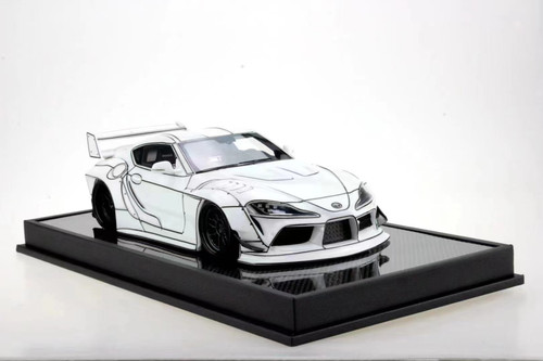 1/18 Runner Toyota Supra A90 Liberty Walk LB (White with Luminous) Resin Car Model Limited 30 Pieces
