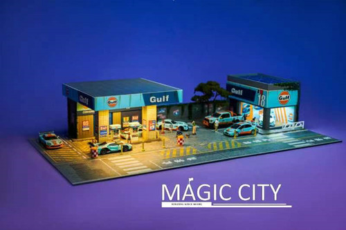 Magic City 1:64 Diorama Shell Gas Station & Display Building (cars &  figures NOT included)