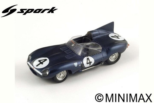 1/43 Spark Jaguar D No.4 Winner 24H Le Mans 1956 N. Sanderson - R. Flockhart Car Model