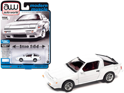 1/64 Auto World 1986 Dodge Conquest TSI (White) Diecast Car Model