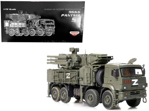 Pantsir S1 96K6 Self-Propelled Air Defense Weapon System Russian Armed Forces "Russo-Ukrainian War" (2022) "Armor Premium" Series 1/72 Diecast Model by Panzerkampf