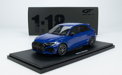 1/18 GT Spirit 2022 Audi RS3 Sportback Performance Edition (Nogaro Blue) Resin Car Model