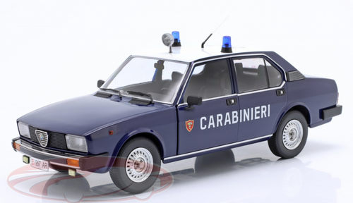 1/18 Mitica 1978 Alfa Romeo Alfetta 2000 Carabinieri (Dark Blue) Car Model