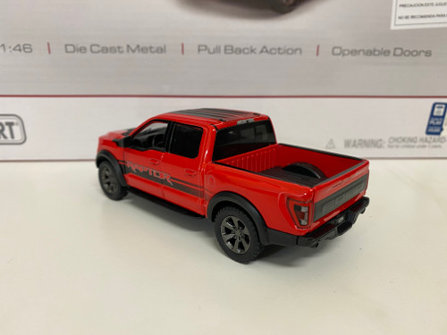 1/46 2022 Ford F-150 Raptor with Livery (Red) Diecast Car Model