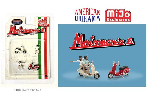 1/64 American Diorama Motomania 6 Figure Set