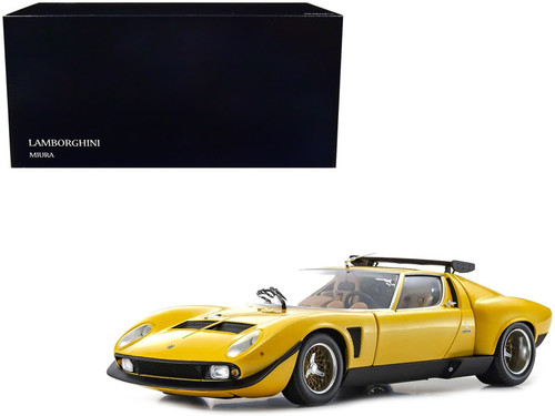 1/18 Kyosho Lamborghini Miura SVR (Yellow & Black) Diecast Car Model