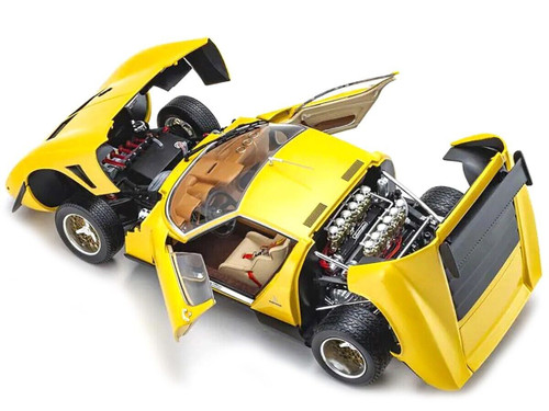 1/18 Kyosho Lamborghini Miura SVR (Yellow & Black) Diecast Car Model