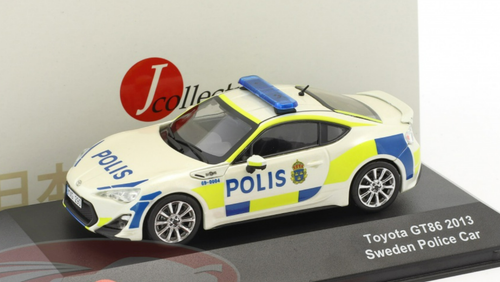 1/43 JCollection 2013 Toyota GT86 Sweden Police Car