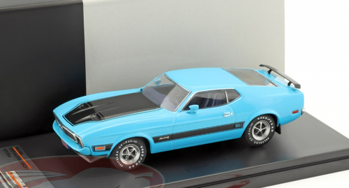 1/43 Premium X 1973 Ford Mustang Mach I (Blue) Car Model