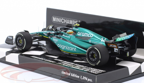 1/43 Minichamps 2023 Formula 1 Fernando Alonso Aston Martin AMR23 #14 3rd Bahrain GP Car Model Limited