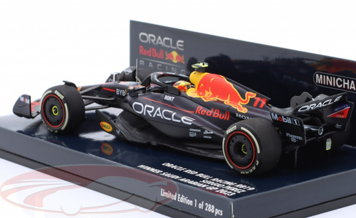 1/43 Minichamps 2023 Formula 1 Sergio Pérez Red Bull RB19 #11 Winner Saudi Arabian GP Car Model