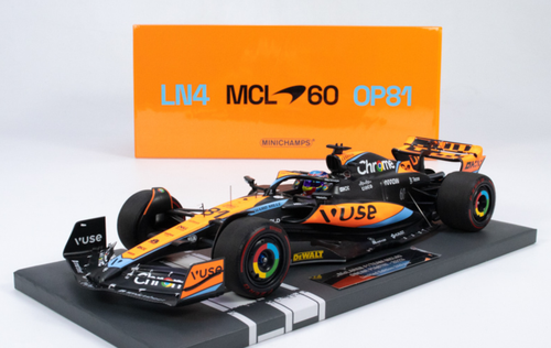 1/18 Minichamps 2023 Formula 1 Oscar Piastri McLaren MCL60 #81 Car Model