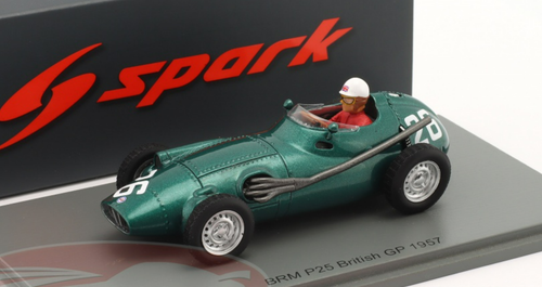 1/43 Spark 1957 Formula 1 Les Leston BRM P25 #26 Great Britain GP Car Model