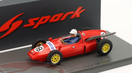 1/43 Spark 1960 Formula 1 Maurice Trintignant Cooper T51 #18 Netherlands GP Car Model