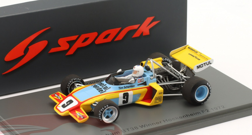 1/43 Spark 1972 Formula 2 Tim Schenken Brabham BT38 #9 winner Hockenheim Car Model