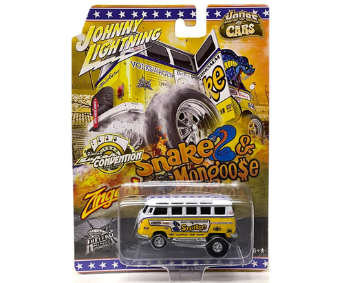 1/64 Johnny Lightning Supercon 2023 Exclusive Zinger Volkswagen Snake Bus Diecast Car Model