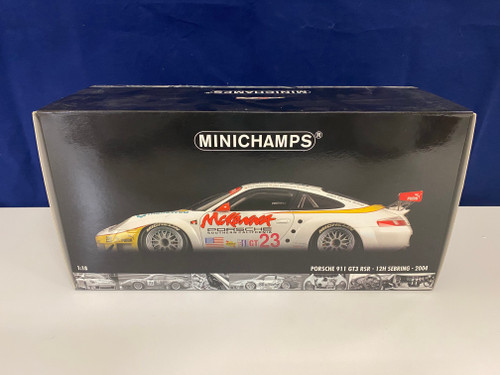 1/18 Minichamps 2004 Porsche 911 GT3 RSR 12H Sebring #23 Diecast Car Model