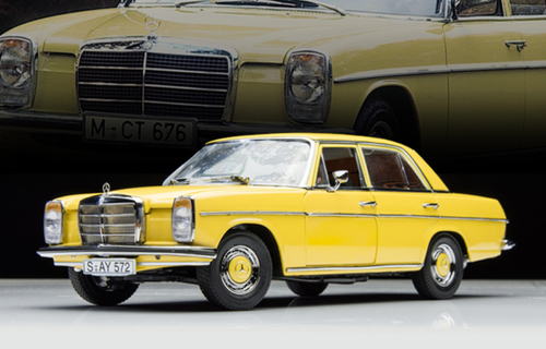 1/18 SS Sunstar Mercedes-Benz Mercedes 220D W115 Strich8 (Yellow) Diecast Car Model