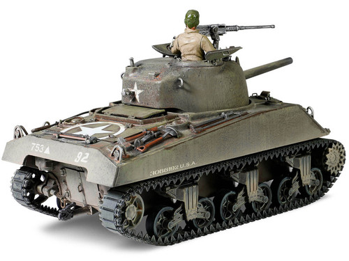 Sherman M4 (75) Medium Tank U.S. "753th Tank Battalion Gustav Line Italy" (1944) "Engine Plus" Series 1/32 Diecast Model by Metal Proud