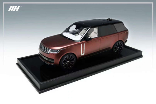 1/18 Motorhelix 2022 Land Rover Range Rover Autobiography Extended Wheelbase (Matte Bronze) Resin Car Model Limited 149 Pieces
